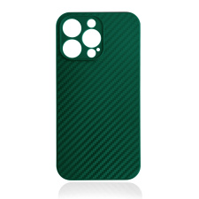 Силиконовый чехол Air Carbon для iPhone 13 Зеленый 