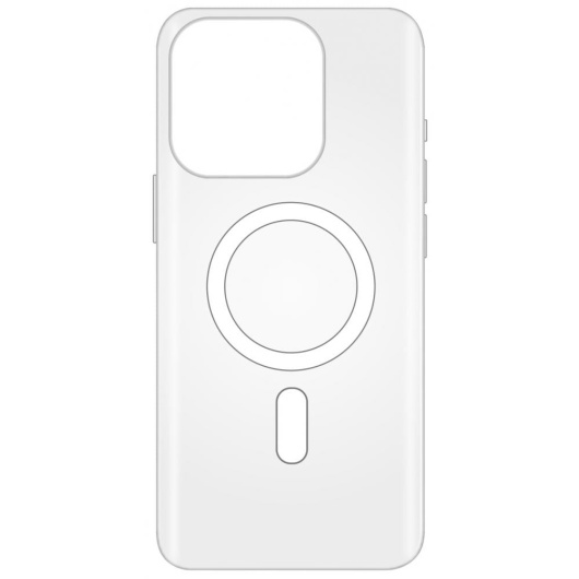 Чехол силиконовый Luxcase Magnet для  iPhone 14 Pro Max 6.7" Прозрачный