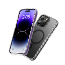 Чехол Hoco AS6 для iphone 15 Pro Прозрачный Черное кольцо