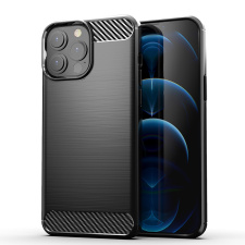 Защитный чехол Carbon для iPhone 13 Pro Max Черный 