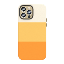 Защитный чехол с текстурой кожи для iPhone 13 Pro Max Желтый