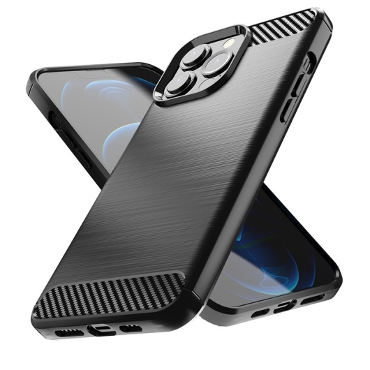Защитный чехол Carbon для iPhone 13 Pro Max Черный 