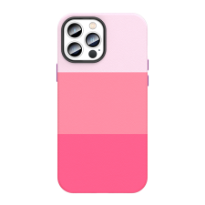 Защитный чехол с текстурой кожи для iPhone 13 Pro Max розовый