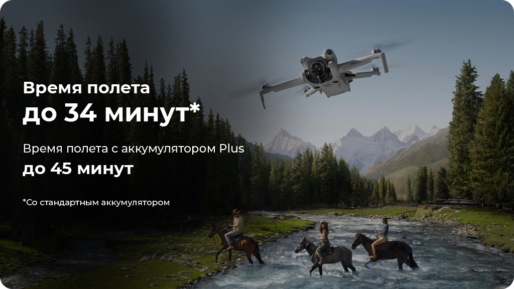 Квадрокоптер DJI Mini 4 Pro пульт с экраном DJI RC 2