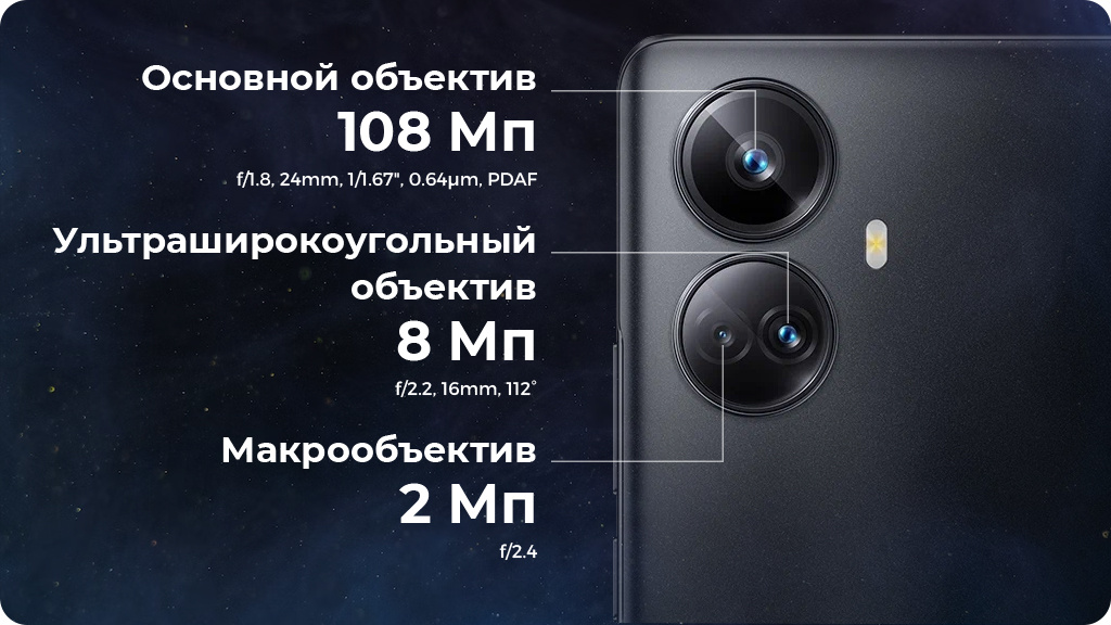 Realme 10 Pro Plus 5G 12/256Gb Черный